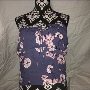 Flowered Cami Tank Top
